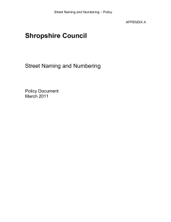 Shropshire Council - Shrewsbury Town Council