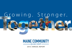 Growing. Stronger. - Biddeford Savings Bank