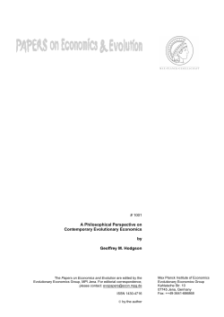 A Philosophical Perspective on Contemporary