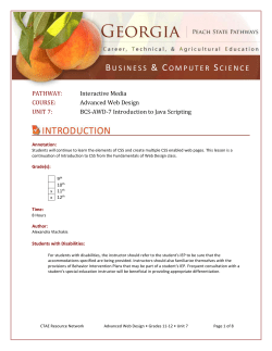 Unit 7 Introduction to Scripts
