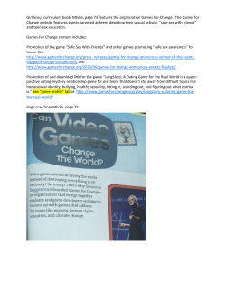 is.&rdquo; See "game profile&rdquo; tab at http://www.gamesforchange.org/play