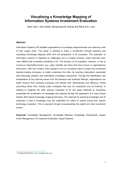Knowledge Mapping for Information Systems Evaluation in