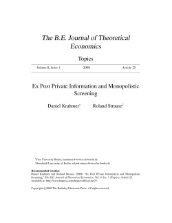 Ex Post Private Information and Monopolistic Screening