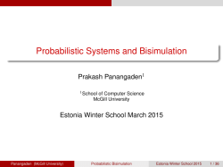 Probabilistic Systems and Bisimulation