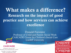 Donald Forrester`s presentation