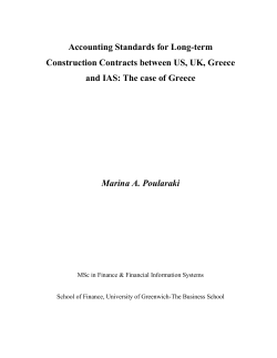 Many firms provide goods and services under contracts covering