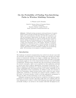 On the Probability of Finding Non-interfering