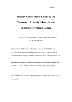The Use of Primary Sequential Chemo