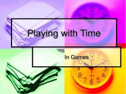 Time in Games
