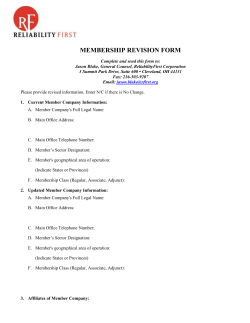 Membership Revision Form