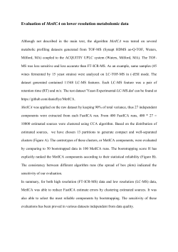 Evaluation of MetICA on lower resolution