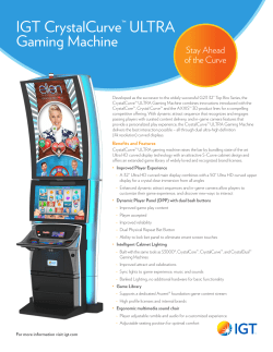 IGT CrystalCurve&trade; ULTRA Gaming Machine