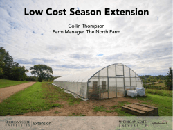 Low Cost Season Extension