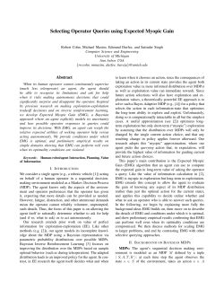 Selecting Operator Queries using Expected Myopic Gain