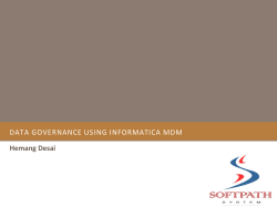 info on Informatica Data Governance Solutions