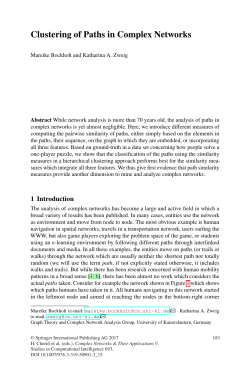 Clustering of Paths in Complex Networks