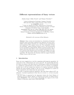 Different representations of fuzzy vectors