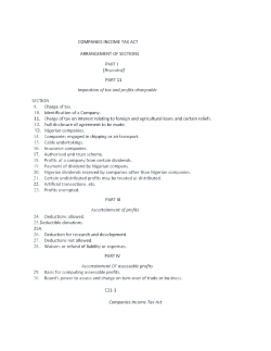 Companies Income Tax Act