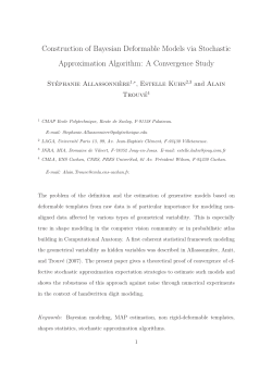 Construction of Bayesian Deformable Models via