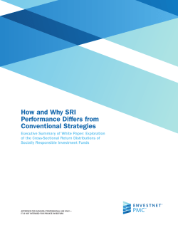 How and Why SRI Performance Differs from Conventional Strategies