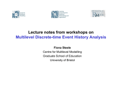 Multilevel Discrete-Time Event History Analysis