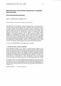 Rule Extraction: From Neural Representation Architecture