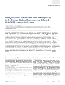 Nonsynonymous Substitution Rate Heterogeneity in the Peptide