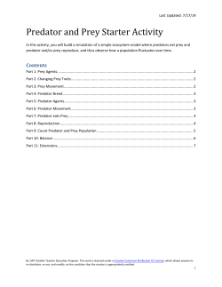 Predator Prey Starter