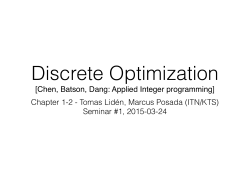 Chen, Batson, Dang: Applied Integer programming