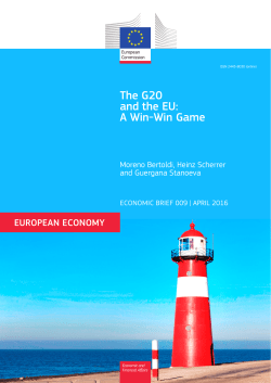 The G20 and the EU: A Win-Win Game