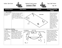 Ball Control - Portland Youth Soccer Association