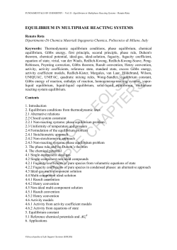 Equilibrium in Multiphase Reacting Systems
