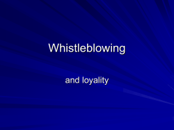Whistleblowing