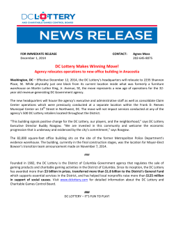 DC Lottery Makes Winning Move!