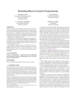 Bounding Bloat in Genetic Programming - Hasso-Plattner