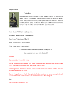Boole2School Sample Puzzles