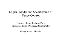 control actions - Prof. Ravi Sandhu