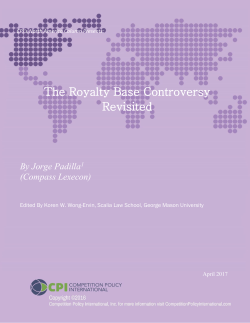 The Royalty Base Controversy Revisited