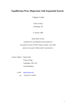 Equilibrium Price Dispersion with Sequential Search.