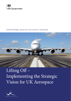 Lifting Off – Implementing the Strategic Vision for UK Aerospace