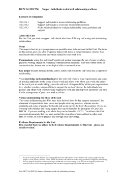 Support individuals to deal with relationship problems