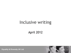 Inclusive writing
