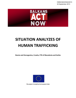 situation analyzes of human trafficking