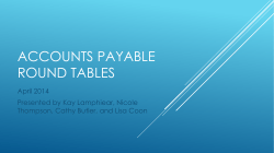 Accounts Payable Round Tables