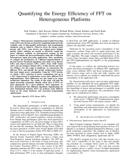 Quantifying the Energy Efficiency of FFT on Heterogeneous Platforms