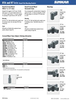 Arms Round External Mount Horizontal Tenon RTA and RT Series