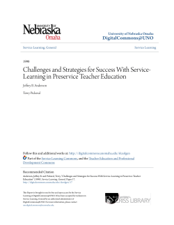 Challenges and Strategies for Success With Service
