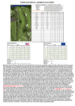 ryder cup replay—example play sheet
