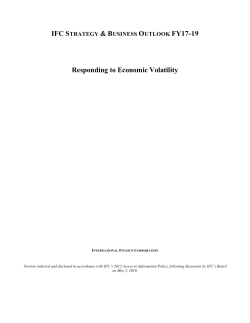 Responding to Economic Volatility - International Finance Corporation