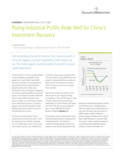 Rising Industrial Profits Bode Well for China`s